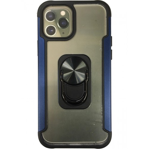 iPhone 12 Pro Max Clear Ring Case Blue